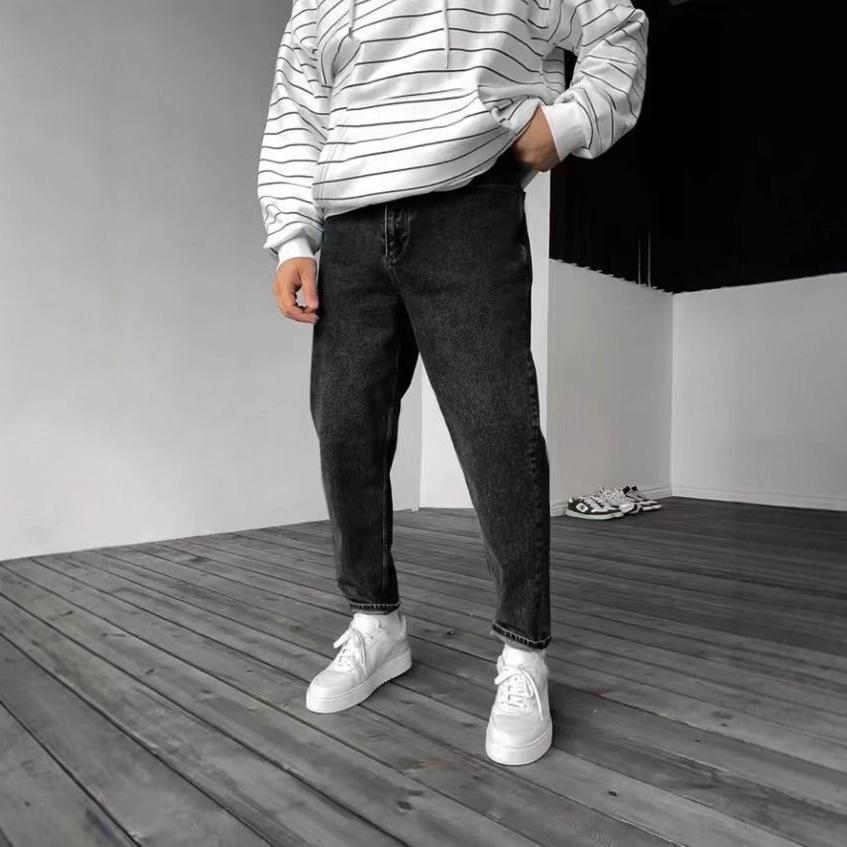 Men's Solid Color Casual Jeans