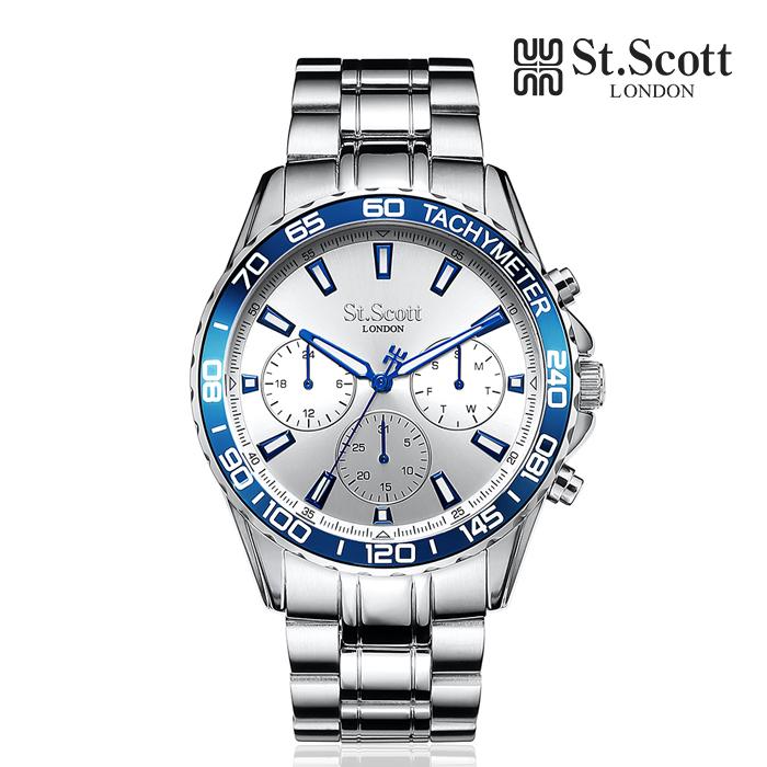 Seinteuseukoteuleondeon St3058M Stout Multi Men'S Metal Watch