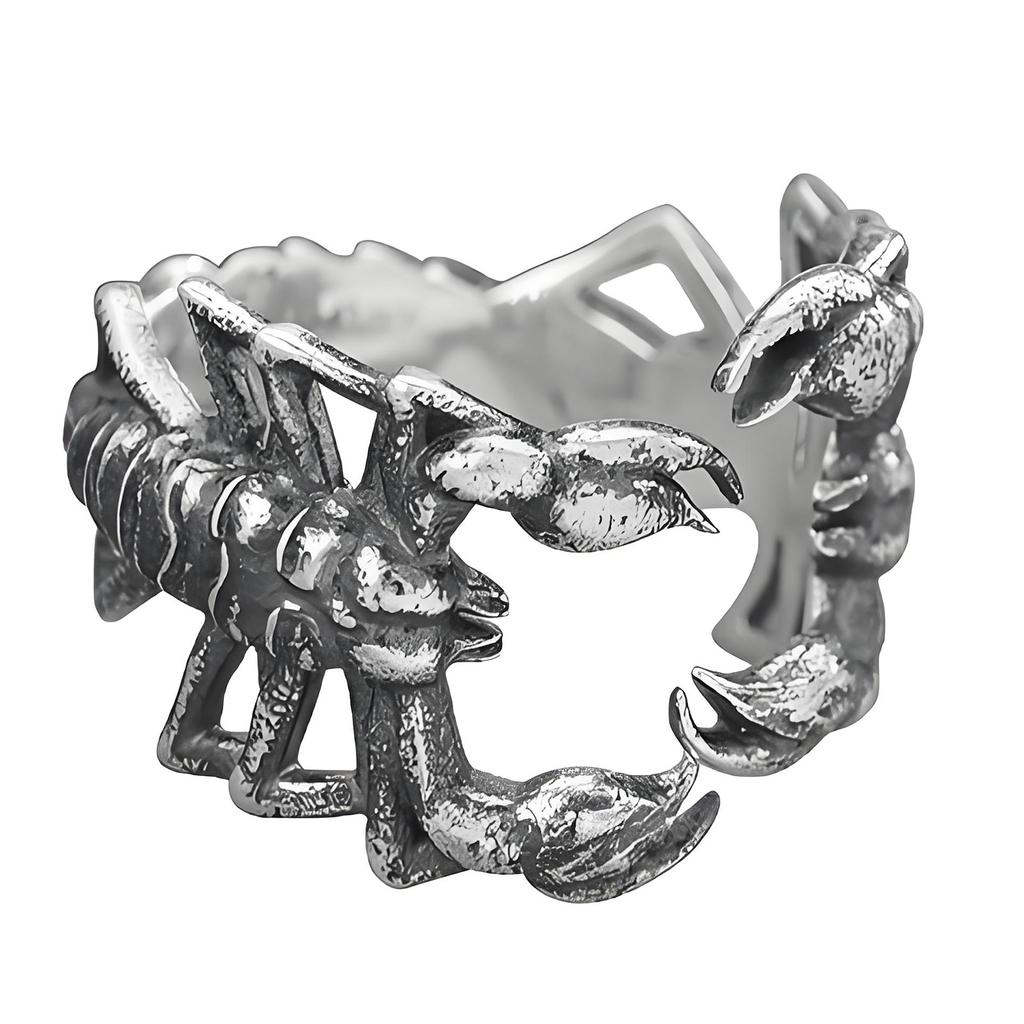 Multifunctional Opening Rings Geometric Rings Scorpion Shape Alloy Texture Suitable for Fashion Enthusiasts Present