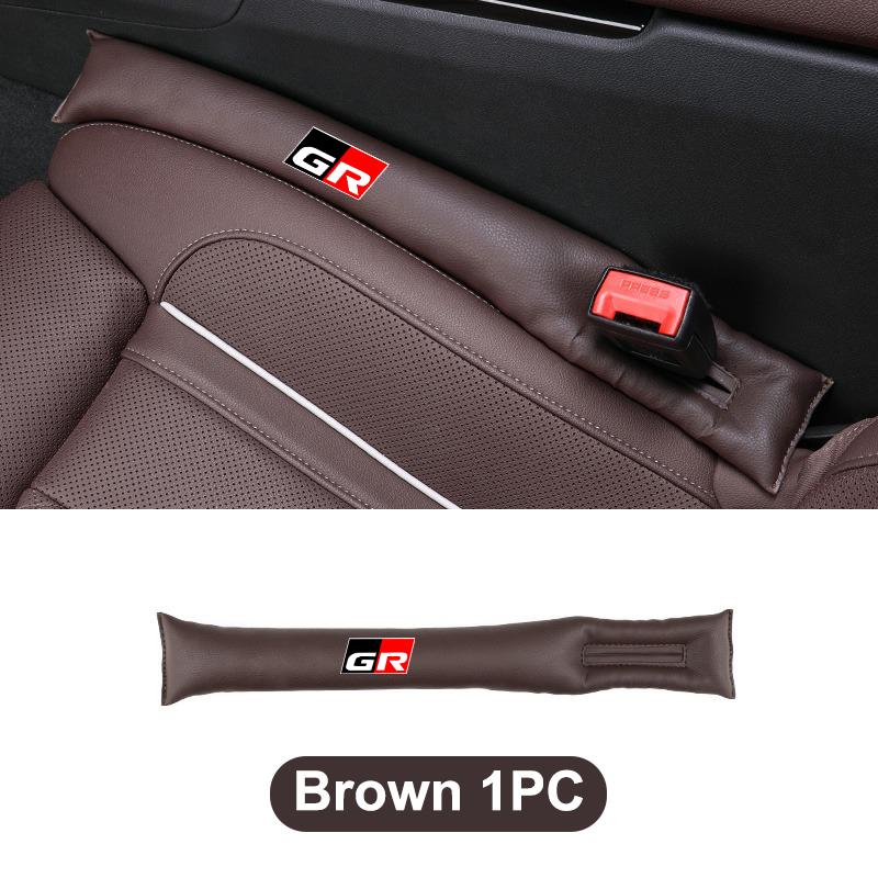 For Toyota GR 86 Supra Yaris RAV4 Prius Corolla C-HR Auris Leather Car Seat Gap Plug Strip Leak-proof Soft Pad Auto Accessories