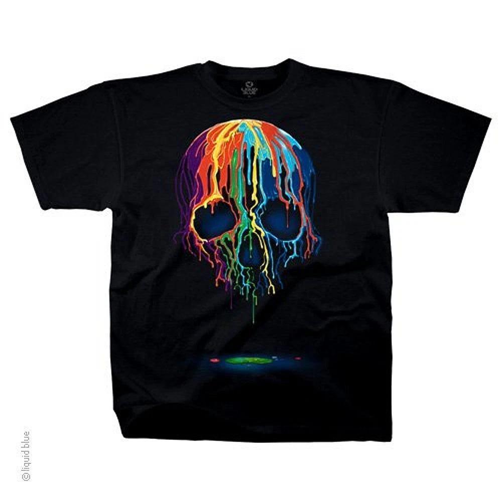 Melting Skull  100% Cotton T-shirt Mens Tees Top - FREE SHIPPING XL
