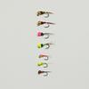 6PCS Fast Sinking Perdigon Euro Nymph Wet Fly Fishing Tungsten Bead Head Barbless Jig Hook Trout Grayling panfish Fishing Lures