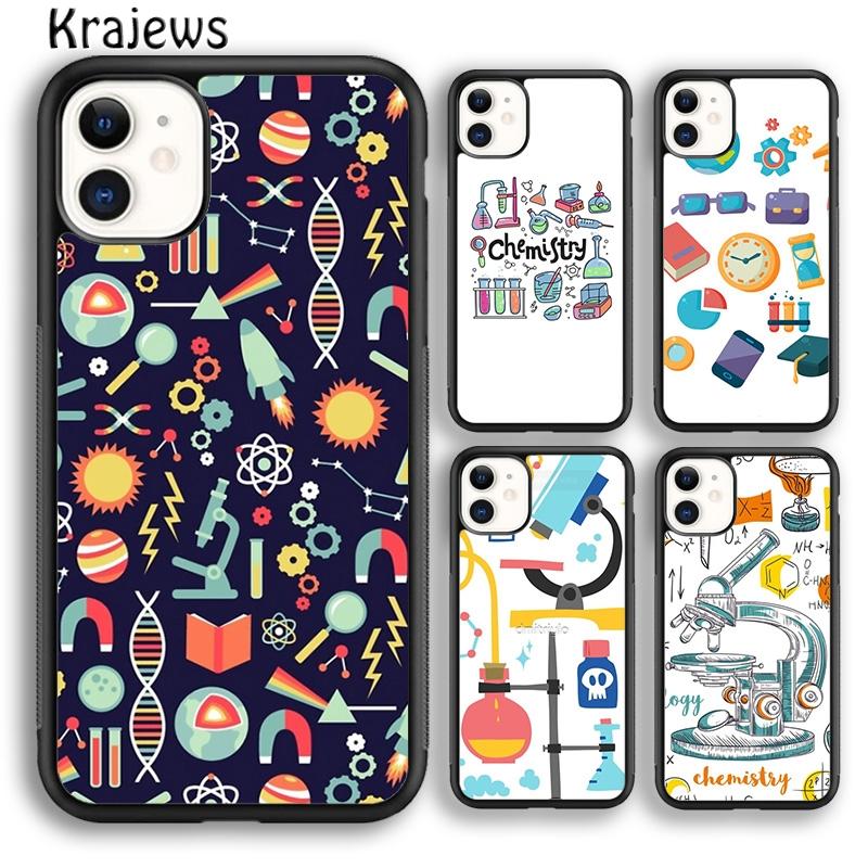 Krajews Science Studies Icon Phone Case Cover For iPhone 17 Air 16 15 14 Plus 11 12 13 Pro Max Coque Shell Fundas