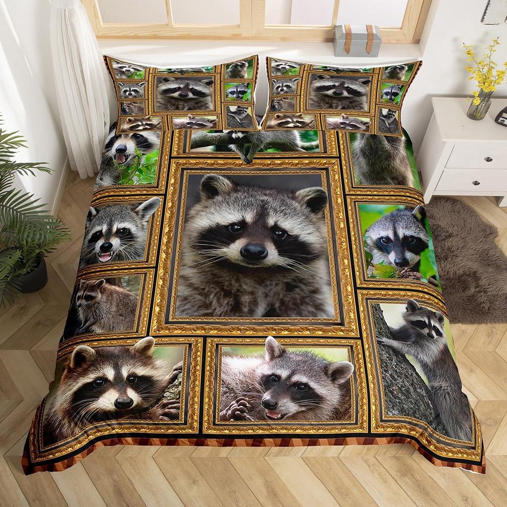 Comforter Raccoon Galaxy Bedding Set Queenstarry Sky Comforter Set For Child Teen Roomwild Animal Ferret