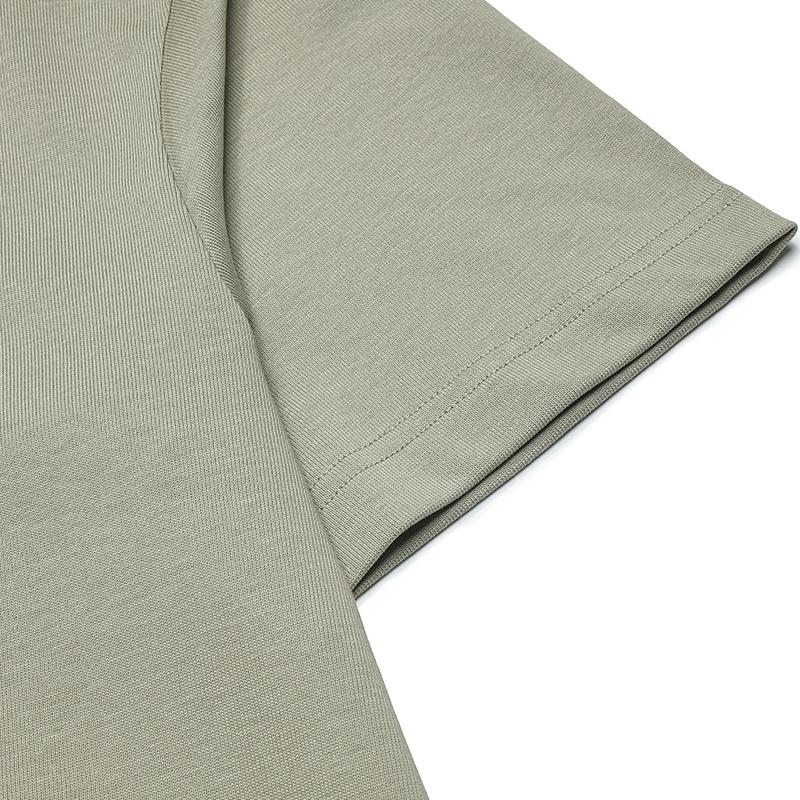 FILA White Versatile Comfortable Drop Shoulder Casual T-Shirt Men tops Khaki F61M623105FLK