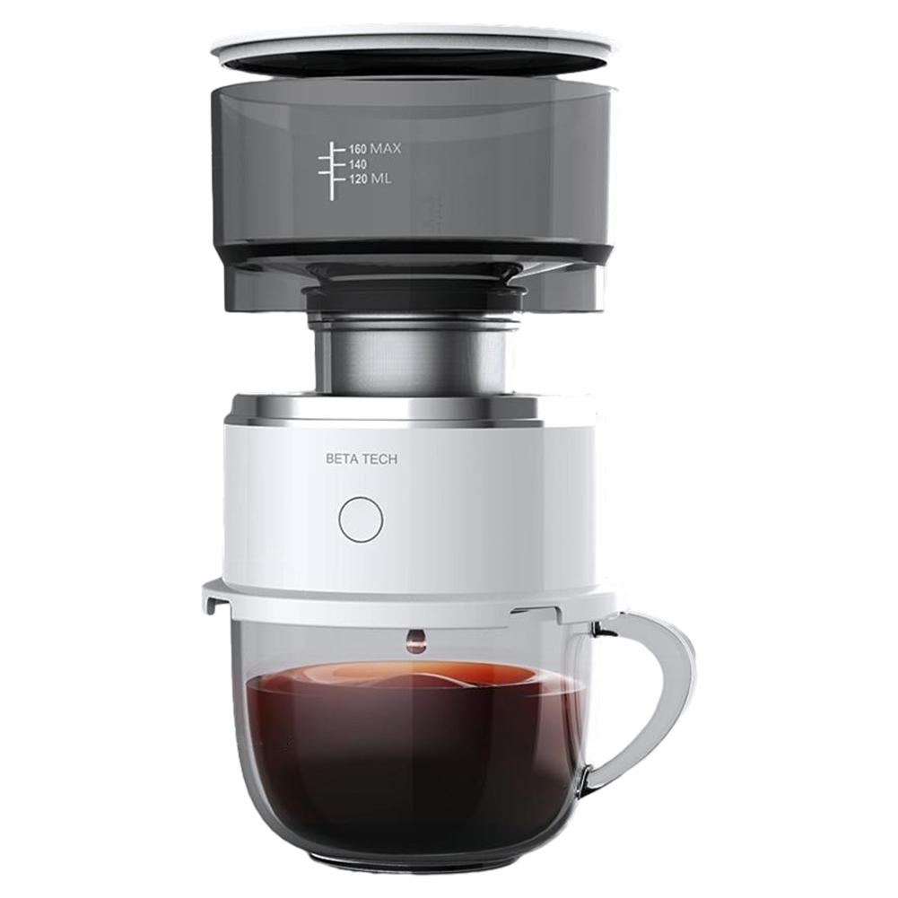 Hand-Pressed Coffee Maker Stainless Steel Filter Coffee Brewer Grinder Portable Manual Press Coffee Espresso Maker