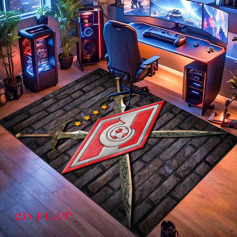 Spartak Moscow Storm Carpet Rug for Living Room Bedroom Home Sofa Decoration,Kids play Nonslip Floor Mat