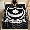 Portsmouth Logo Decke, Hohe Qualität, Bequem für Alle Jahreszeiten, Heimdekoration, Wärme und Komfort