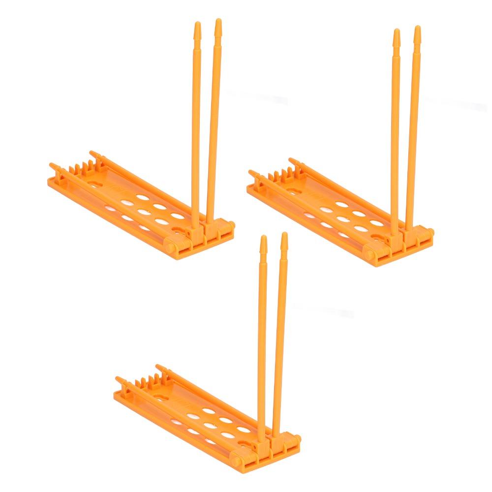 3Pcs 4 Column Design Pigeons Bands Rack Frame ABS Pigeons Leg Rings Holder Keep Pigeons