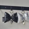 Bow Shape Phone Lanyard Bowknot Heart Pendant Wrist Strap Detachable Phone Charm Keyring Portable Accessory for Women