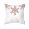 Merry Christmas Pink Gold Peach Velvet Pillowcase  Decoration Sofa Cushion Cover Bedroom Room Home  45x45cm