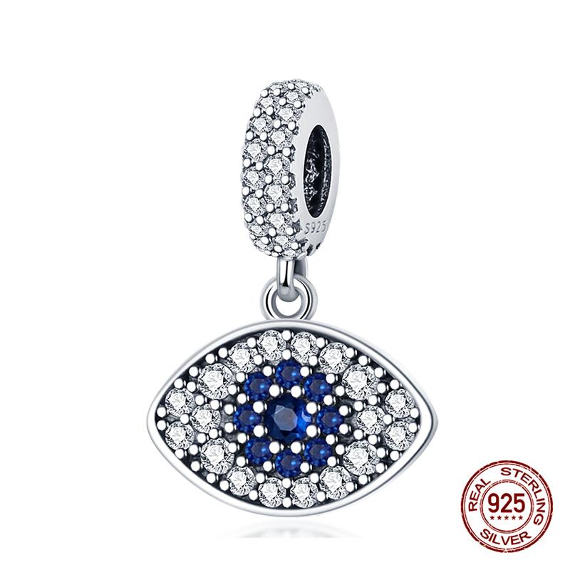 Original Charms Copper Devil'S Eye Series Charm Beads Fit 3Mm Original Bracelet For Women Diy Jewelry Gifts Making