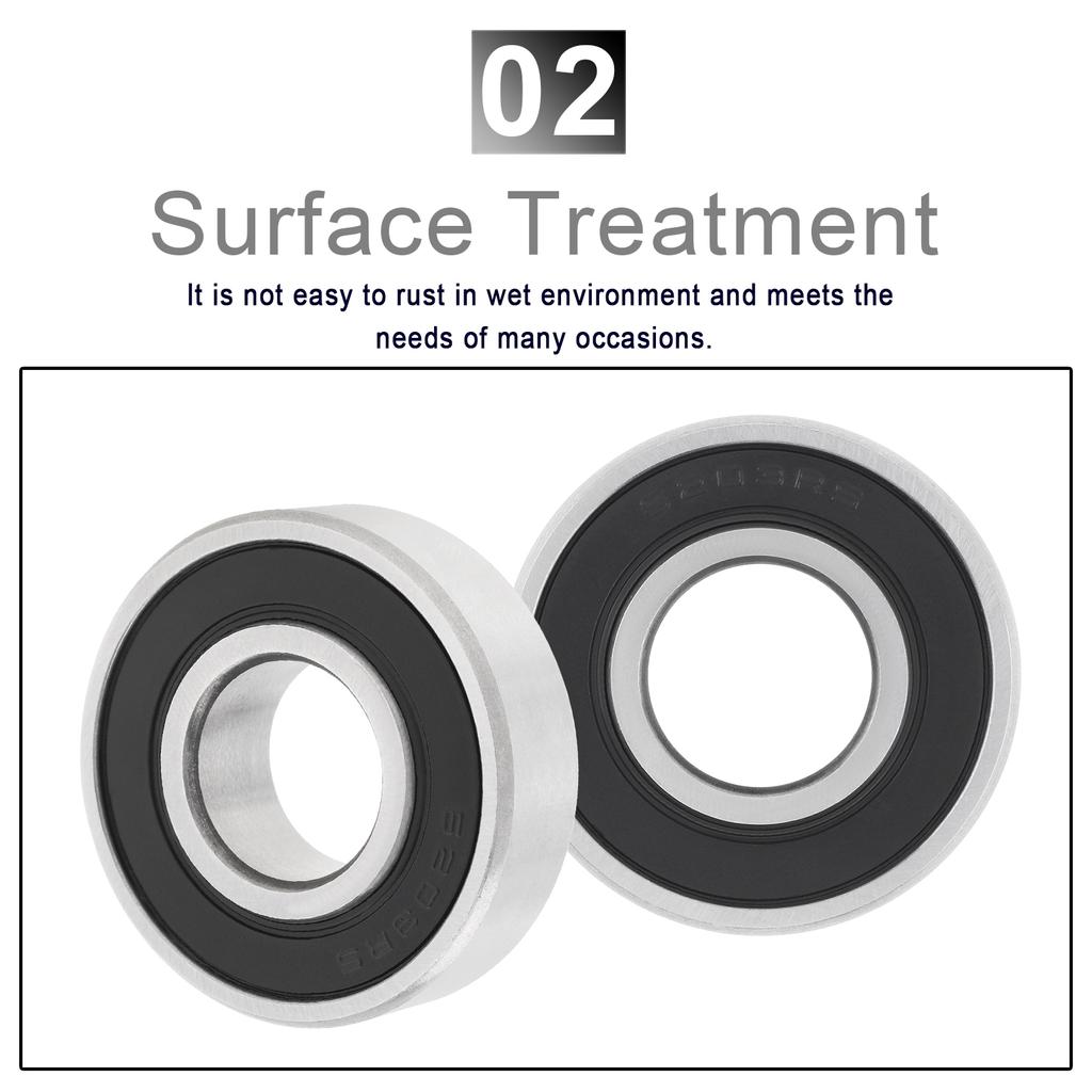 6203-2RS Rubber Sealed Deep Groove Ball Bearing, High Speed Bearing for Electric Motorcycle