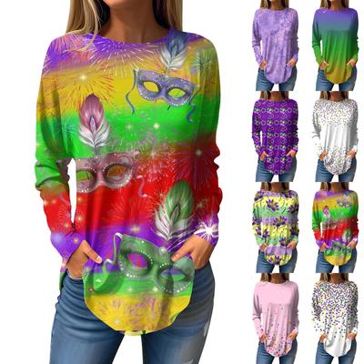 T-Shirts für Damen, Herbst, lässig, langärmelig, Sweatshirt, Top, Pullover