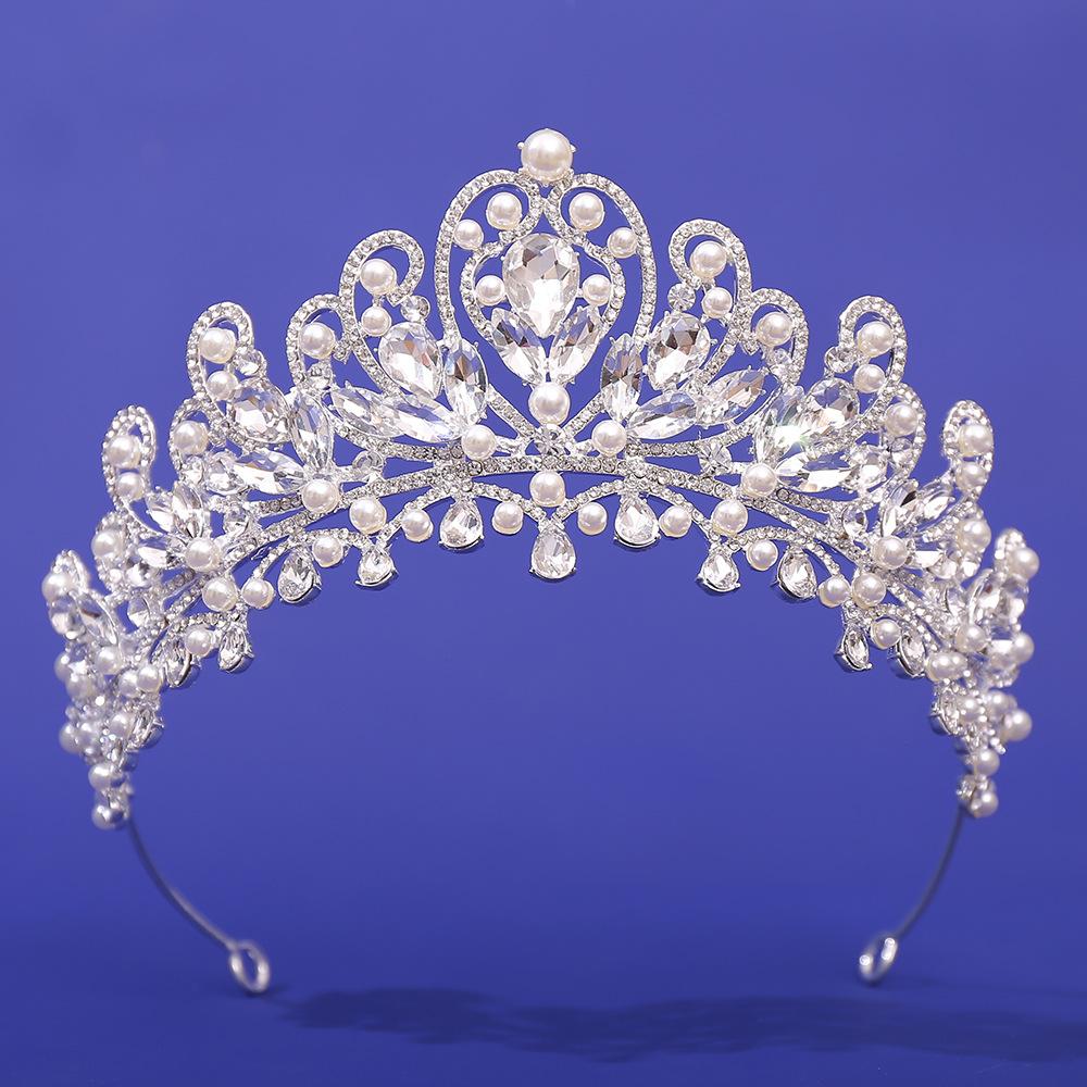 Bridal Crown European Wedding Crystal Hair Accessories, Wedding Accessories Baroque Luxury Wedding Dress Crown