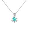 Creative Hollowed Lotus Glow In The Dark Pendant Necklace Luminous Jewelry Chain