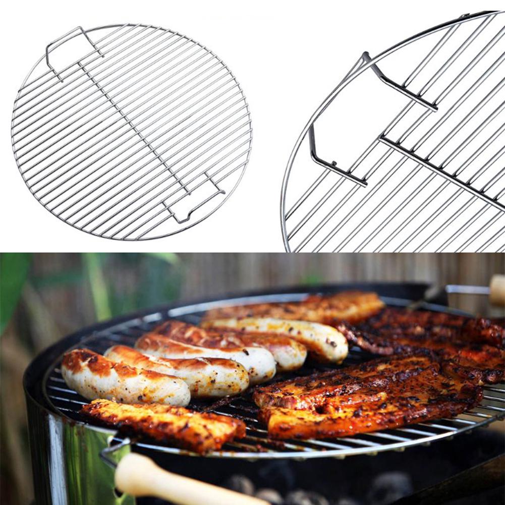 Round Non-stick Heat Resistance Stainless Steel Outdoor Barbecue BBQ Grill Rack This Barbecue Grill Has Bright  Smooth Surface