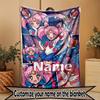 Benutzerdefinierte personalisierte Sailor Moon Druckdecke, Heimdekoration, Schlafzimmer, Sofa, Camping, Couch, Geschenke für Geburtstag Weihnachten