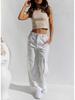 Women's Multi-pocket Workwear Denim Jeans - European and American Style