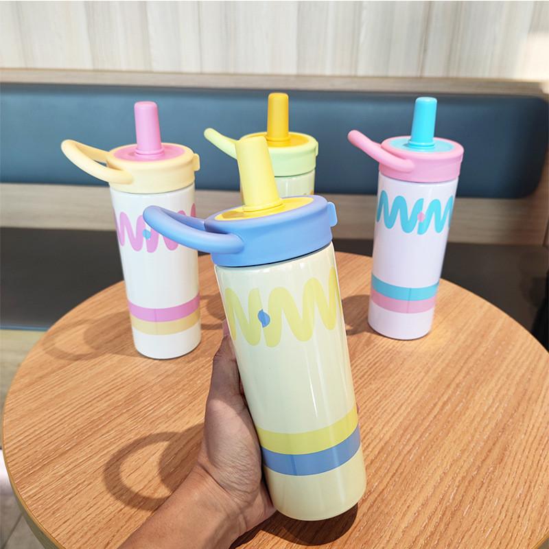 Cute Fashion Girls Insulated Stainless Steel Travel Mug With Handle For Office And Outdoors