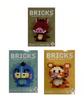 Yummy Baby Products Micro Mini Building Blocks Animated Character Set 500 Ages Toy Gift for Kids and Adults (Over Pieces) 14+, (Boar, Donkey, Tiger)