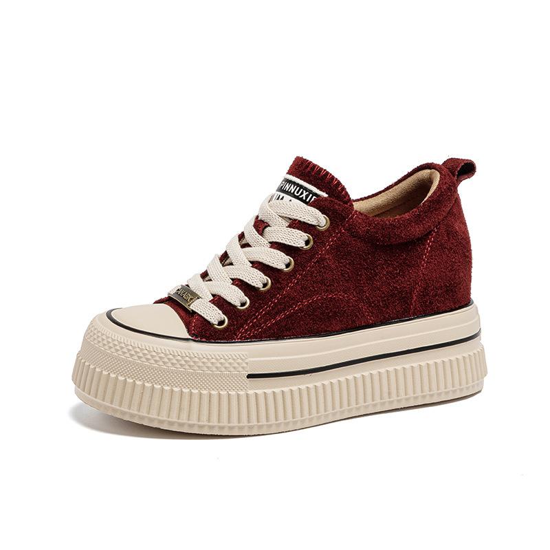 Thick soled casual shoes 2026 Spring and Autumn new versatile board shoes for women