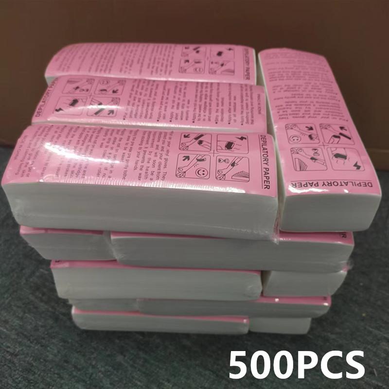 500/1000/2000 KS Vysoce kvalitní netkaná látka na tělo Odstranění chloupků Voskové papírové role Epilace Odstraňování chloupků Voskové papírky 2#