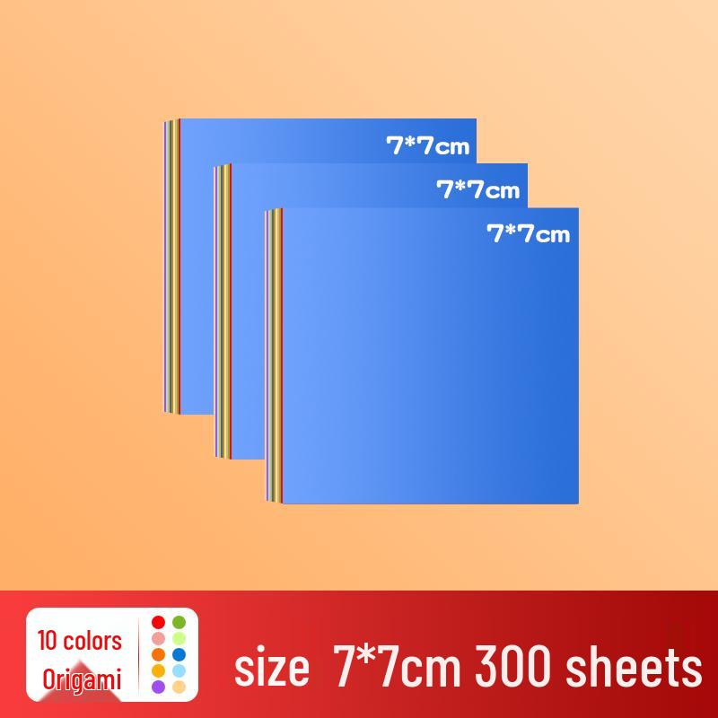 Kids' Colored Origami Paper – A4 Cardstock for Crafts & School Projects