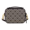 Tory Burch T Monogram Canvas Adjustable Detachable Shoulder Strap Camera Bag Women Shoulder Bag Dark-Blue-Denim 79356-405
