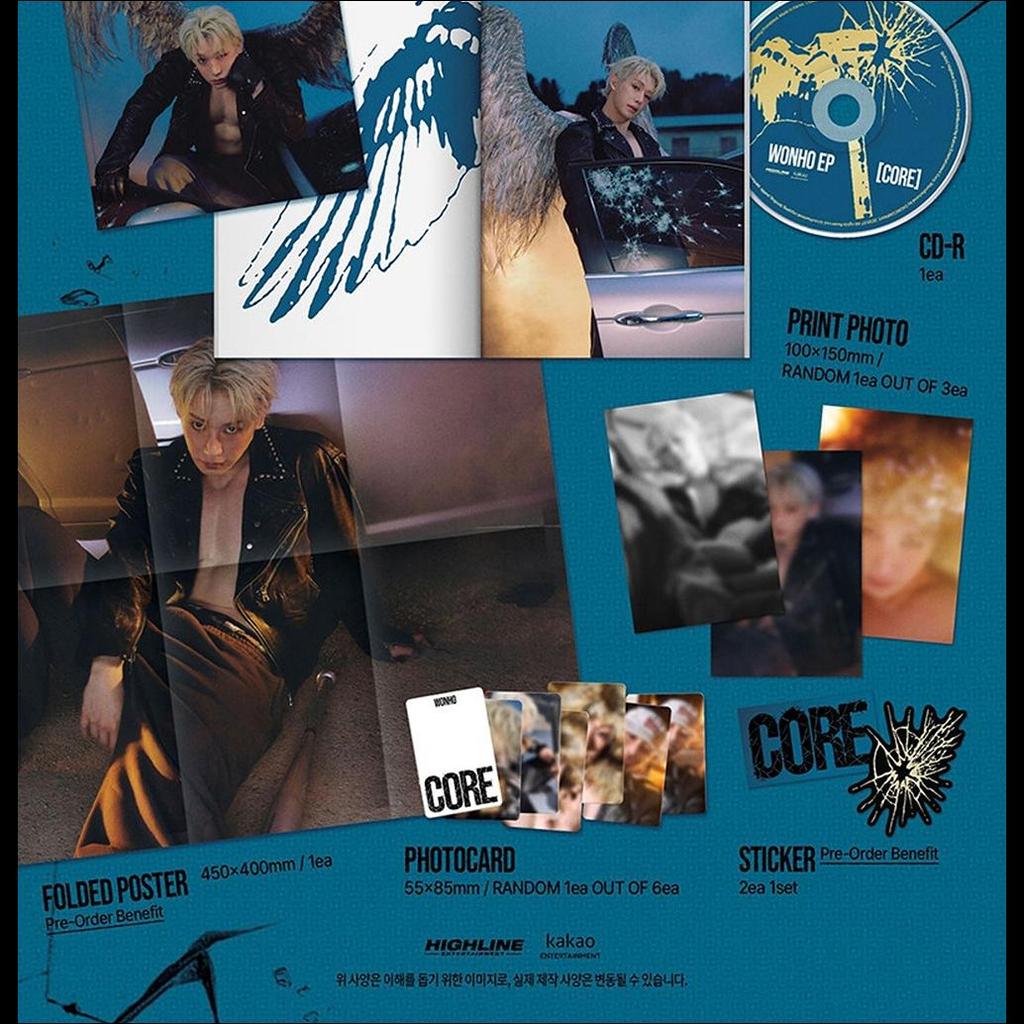 WONHO [CORE] Crack ver. EP Album + Free Gift