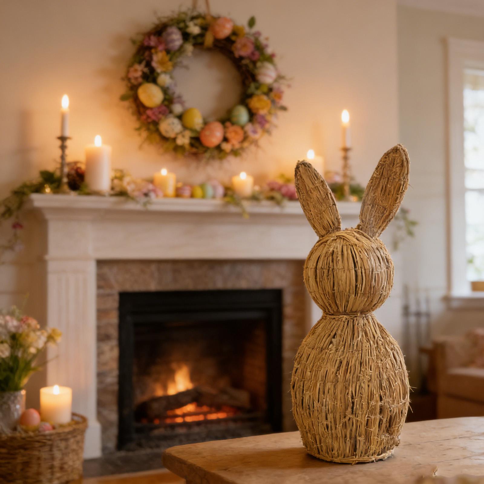 Figurina Intrecciata Fatta a Mano Decorazione per la Casa