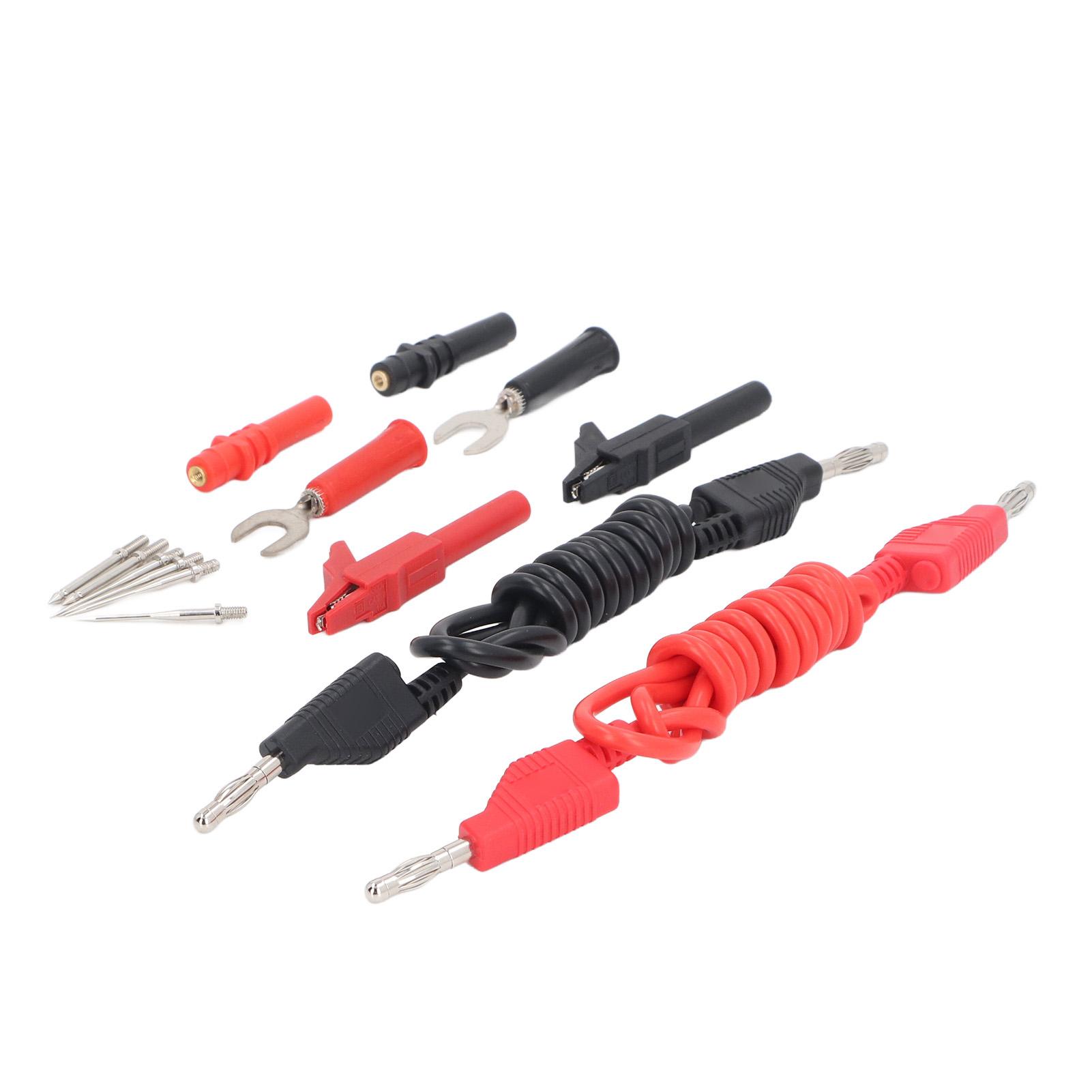 

Силіконовий тестовий набір з банановими штекерами 2000 В 20 А 18 AWG 4 мм Мультиметр Повністю ізольований Захищений