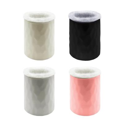 Silicone Pen Holders Desk Organizer Simple Pencil Holders Plush Lined Eyeglasses Holders For Home Office Storage