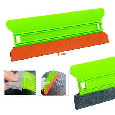 Grattoir rectangulaire rigide avec flanelle, grand grattoir pour automobile, changement de couleur, outil de collage de photos publicitaires