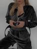 2026 New Style Women's Zip Up Hoodie Sweatshirt Set Long Sleeve Polo Collar Top with Pants Casual Tracksuit