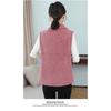 Women's Solid Color Lambswool Vest Short Style Grained Velvet Vest