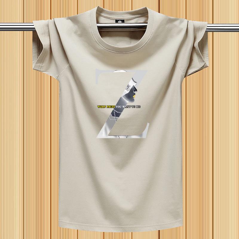 Men's Summer 2025 Pure Cotton Heavyweight Short-Sleeve Fashion T-Shirt