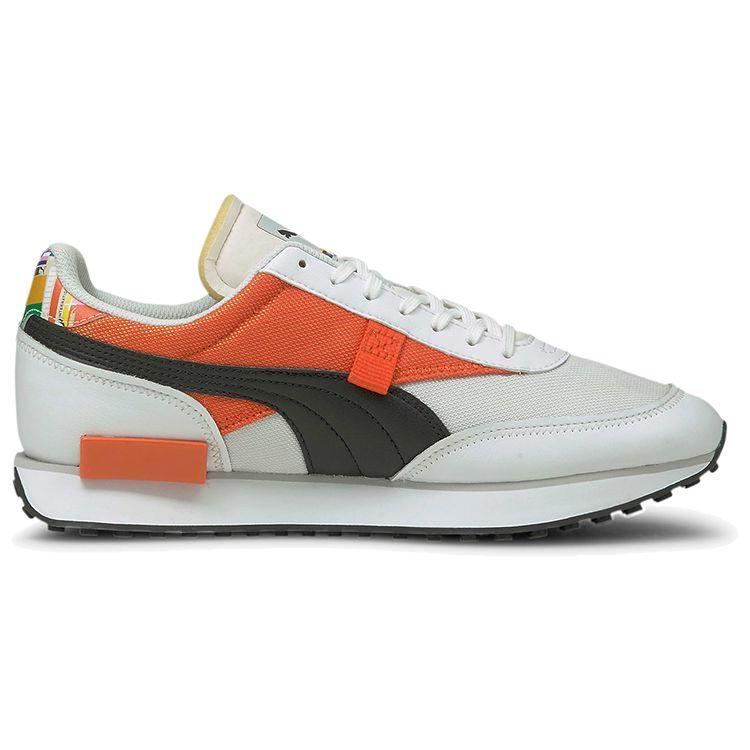 Puma Future Rider International Game Unisex Sneakers Orange White Tigerlily 375971-01