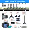 30-5m Small Medium Size Gardening Smart LCD Watering Timer Atomization Spray Kit Mist Cooling System Flexible Adjustable Nozzle