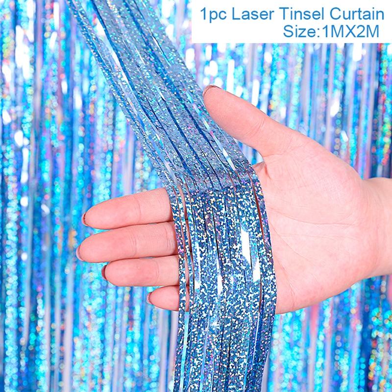 Little Mermaid Tablecloth Mermaid Tail Disposable Tableware Mermaid Birthday Party Decoration Baby Shower Girl Birthday Decor