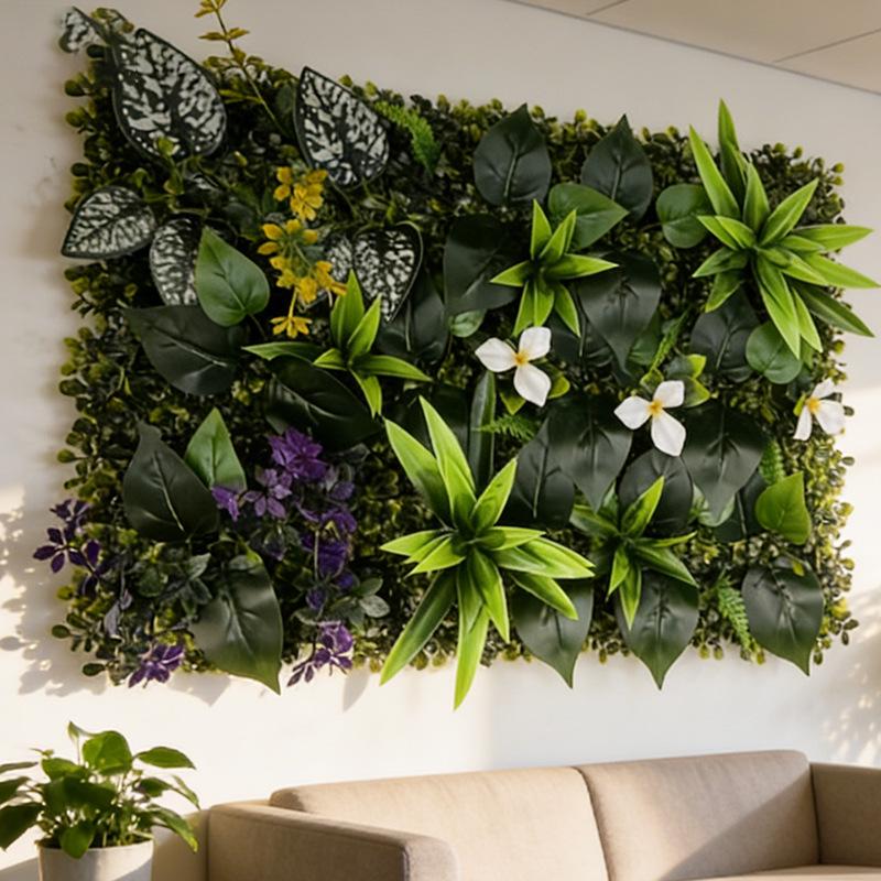 Artificial Green Plant Wall for Office and Home Decor