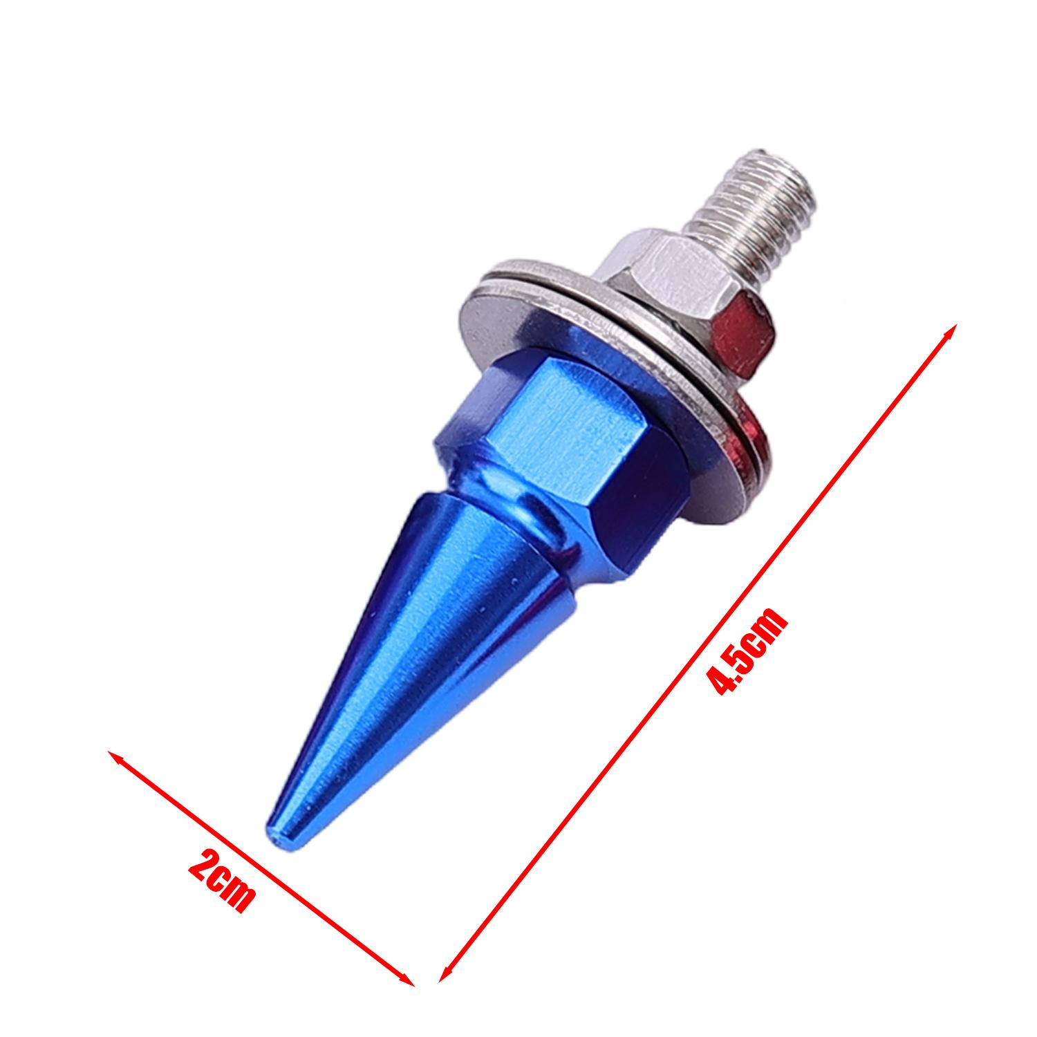 

4-1pcs M6 Threaded Tips Screw Car Modified Fasteners Fender Washer Bumper Engine Screws License Plate Aluminium Alloy Bolts 1pcs синій