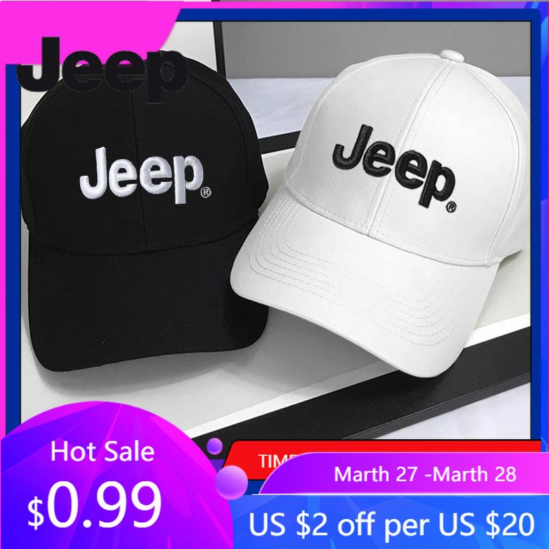 For Jeep Car Outdoor Sports Baseball Cap Hand Embroidery Casual Hat For Jeep Grand Cherokee Wrangler JK Gladiator Compass Ren