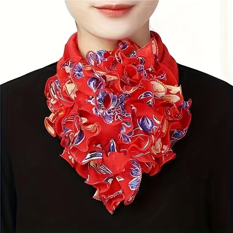 Fashion Multi-color Collar Leggings Elegant Chiffon Fake Collar Scarf Casual Decorative Collar Cover