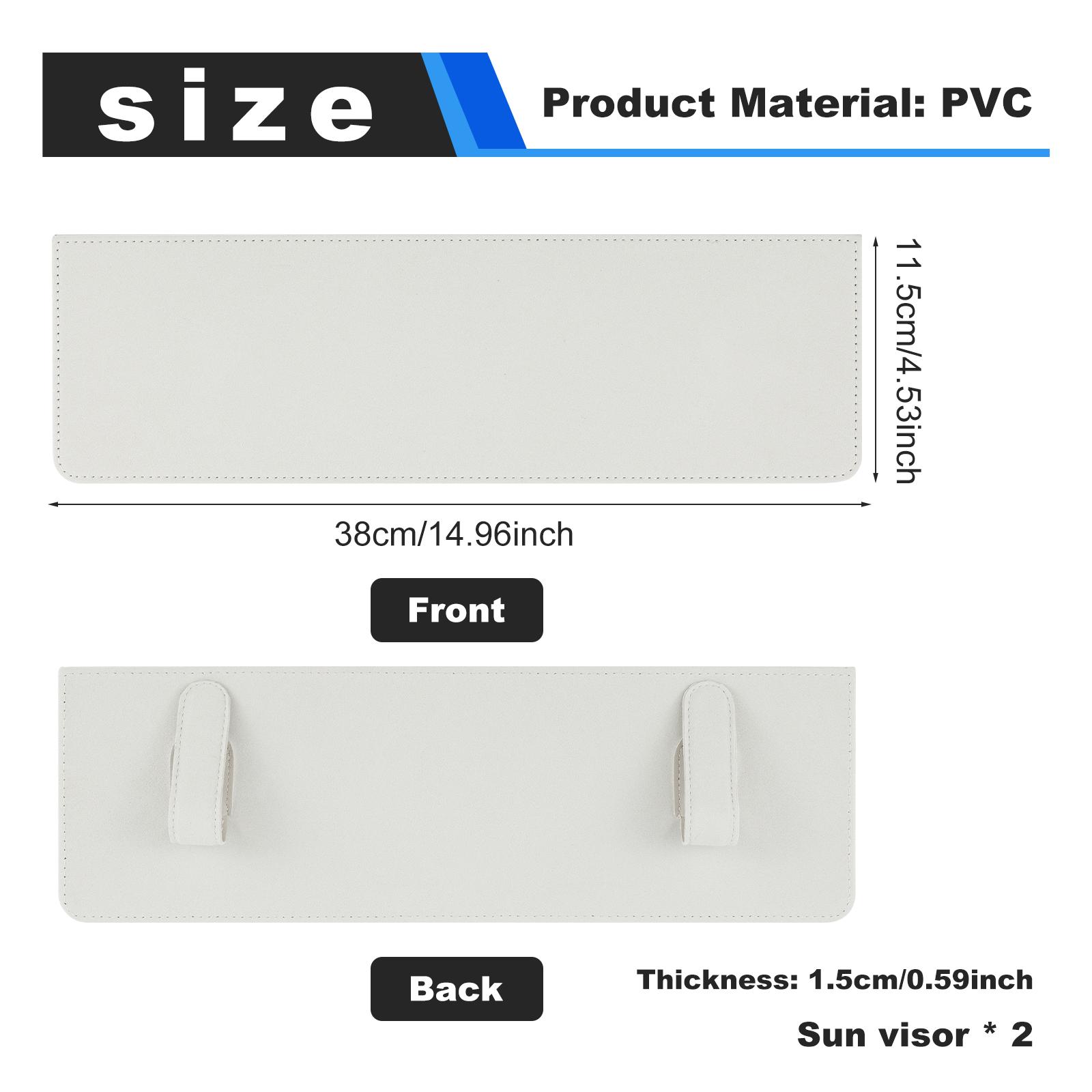 

2Pcs Car Sun Visor Extender Anti Glare Automotive Sunvisor Extension Shade Attachment Adjustable PVC Auto Accessories Blocker