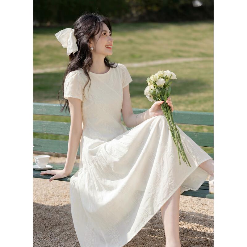 French Elegant Summer Dress S