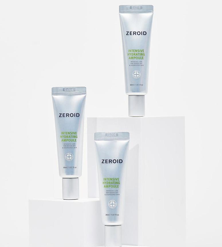 ZEROID Intensiv fuktighetsgivende ampulle 30 ml – Fuktighetsboostende serum for sensitiv hud