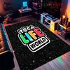 Toca Life World Teppich für Wohnzimmer Schlafzimmer Zuhause Sofadekoration, rutschfeste Bodenmatte für Kinder zum Spielen
