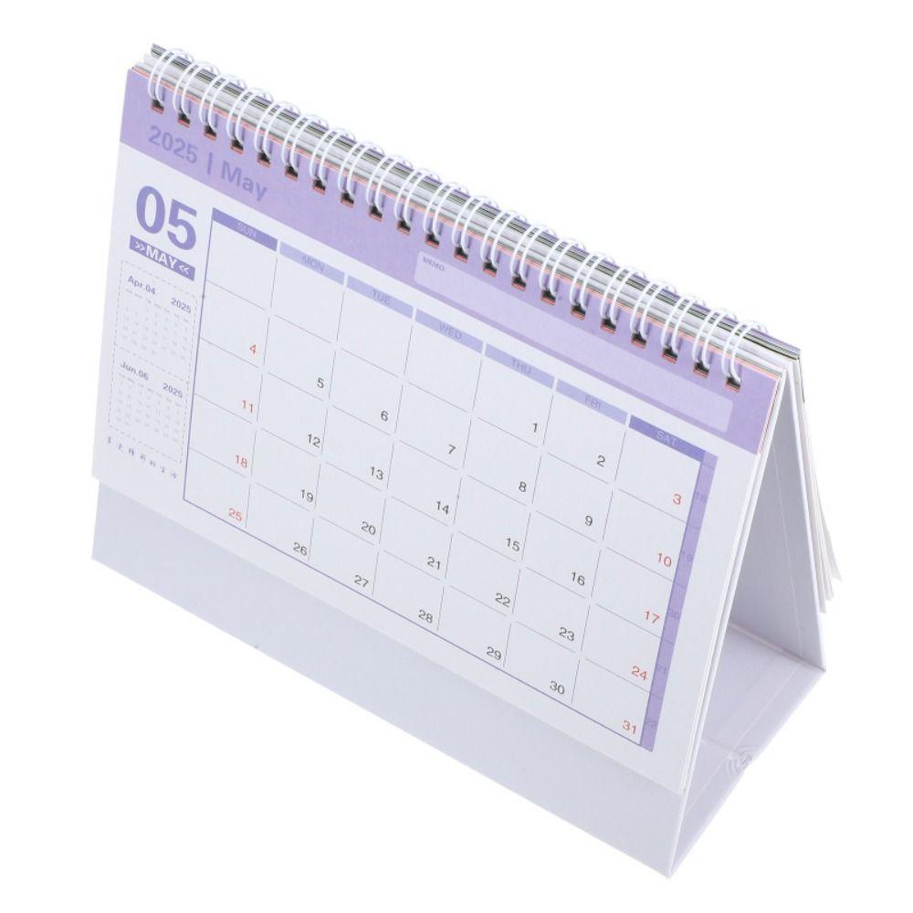 Creative 2025 Desk Calendar Thick Paper Table Planner Mini Desktop Calendar Table Decor