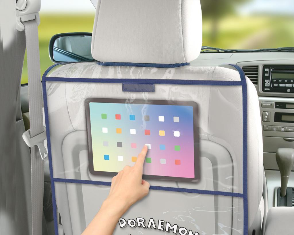 Meiho DORAEMON Rear Seat Kick Guard Seatback Pocket Clear DE0353